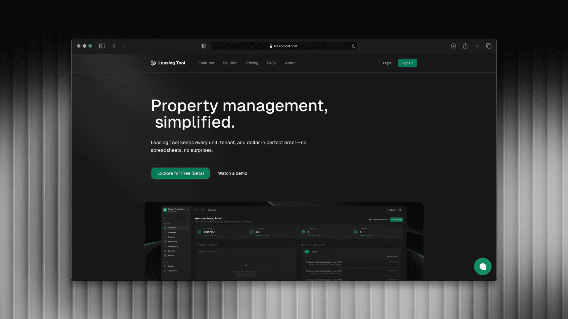 Leasing Tool project preview
